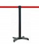 Poste com fita preto base em X Potelet MAX