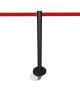 Paletto delimitazione nero base magnetica acciaio inox