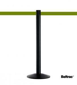 Afzetpaal met band Beltrac™ zwart, olijf lint Afzetpaal met band Beltrac™ zwart, olijf lint