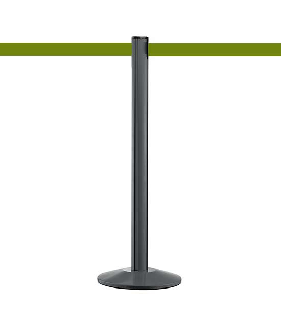 Poteau guide file anthracite Beltrac™ sangle olive Poteau guide file anthracite Beltrac™ sangle olive