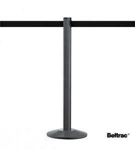 Poteau guide file anthracite Beltrac™ sangle noire Poteau guide file anthracite Beltrac™ sangle noire