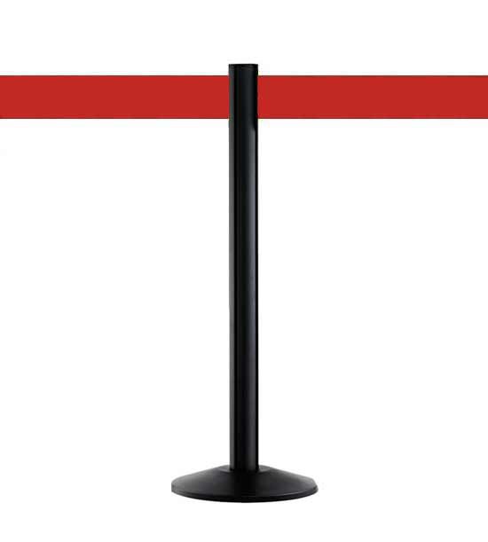 Personenleitsystem schwarz mit 10cm Gurt rot