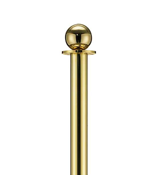 Poste separador com cordão topo esférico latão Beltrac Crown Brass