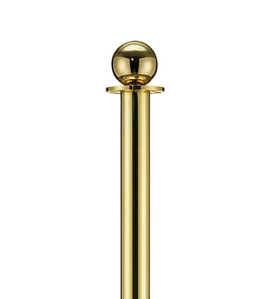 Poteau à corde tête boule (Laiton) - Beltrac Crown Brass