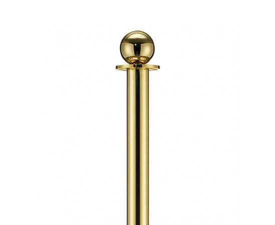 Poste separador com cordão topo esférico latão Beltrac Crown Brass