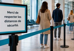 Messages de file d'attente : exemples pour guider les visiteurs